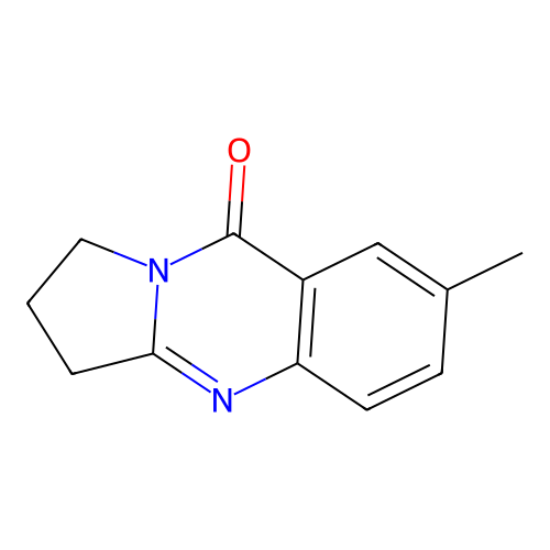 7-Methyl-2,3-dihydropyrrolo(2,1-B)quinazolin-9(1H)-one structure