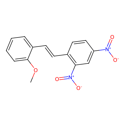 1-[2-(2-Methoxyphenyl)ethenyl]-2,4-dinitrobenzene structure