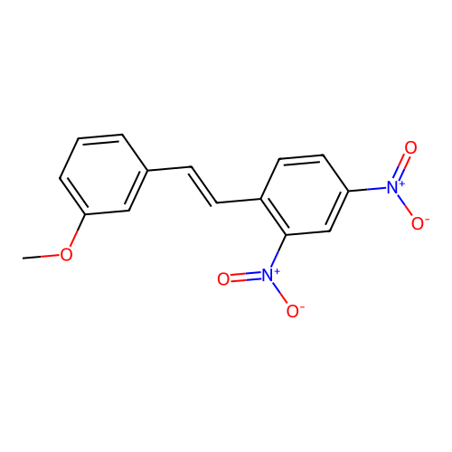 1-[2-(3-Methoxyphenyl)ethenyl]-2,4-dinitrobenzene structure
