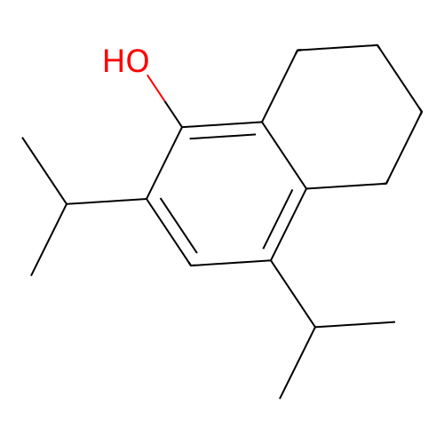 5,6,7,8-Tetrahydro-2,4-bis(1-methylethyl)naphthol structure