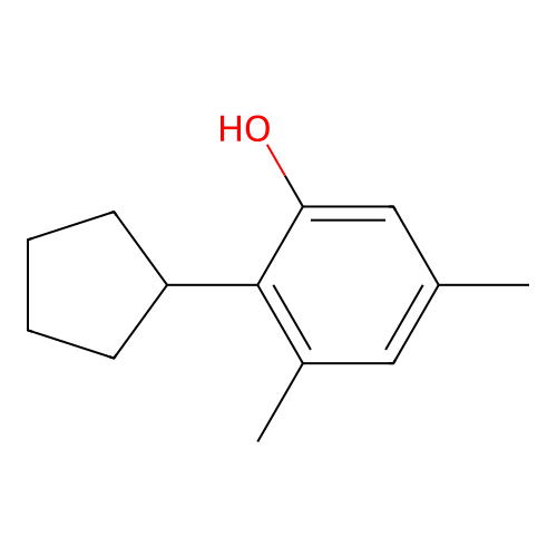 2-Cyclopentyl-3,5-xylenol structure
