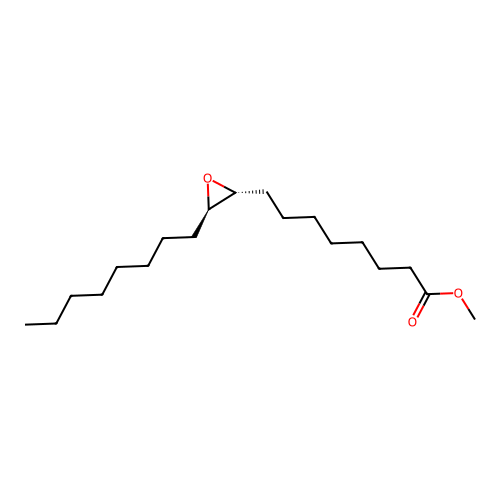 methyl 8-[(2R,3R)-3-octyloxiran-2-yl]octanoate structure