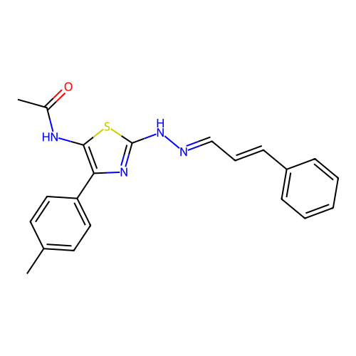 C21H20N4OS structure