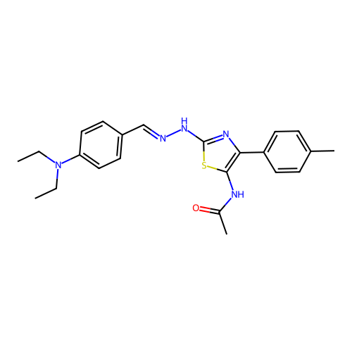 C23H27N5OS structure