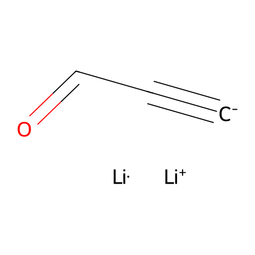 Dilithium 2-formylethyn-1-ide structure