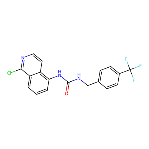 1-(1-Chloro-isoquinolin-5-yl)-3-(4-trifluoromethyl-benzyl)-urea structure