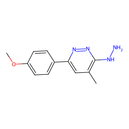 [6-(4-Methoxyphenyl)-4-methylpyridazin-3-yl]hydrazine structure