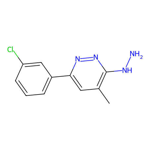 [6-(3-Chlorophenyl)-4-methylpyridazin-3-yl]hydrazine structure