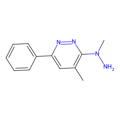 1-Methyl-1-(4-methyl-6-phenylpyridazin-3-yl)hydrazine structure