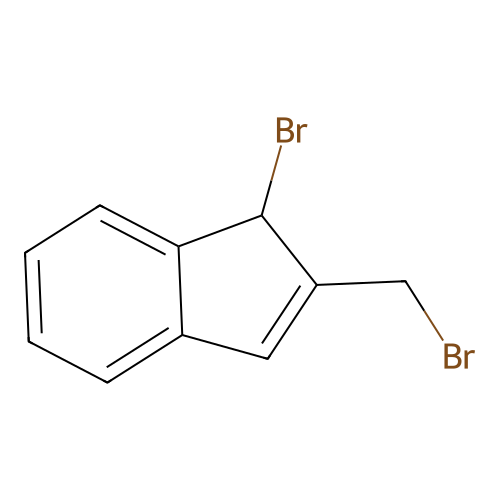 1-bromo-2-(bromomethyl)-1H-indene structure