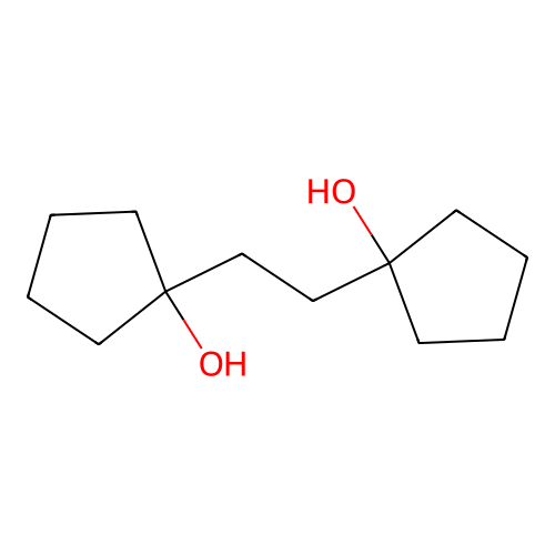 1,1'-(1,2-Ethanediyl)dicyclopentanol structure