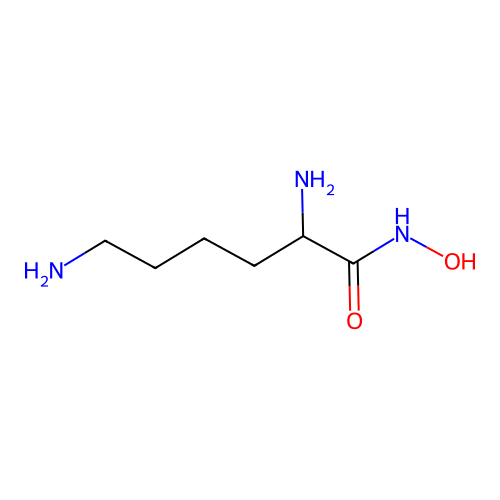 2,6-Diamino-N-hydroxyhexanamide structure