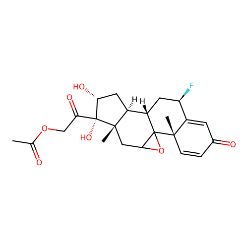 C23H27FO7 structure