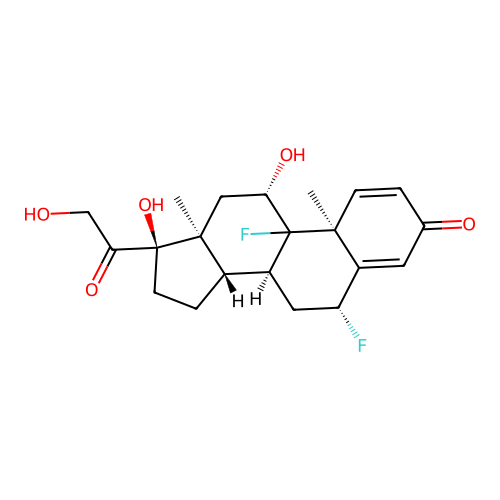 6beta,9-Difluoro-11beta,17,21-trihydroxypregna-1,4-diene-3,20-dione structure