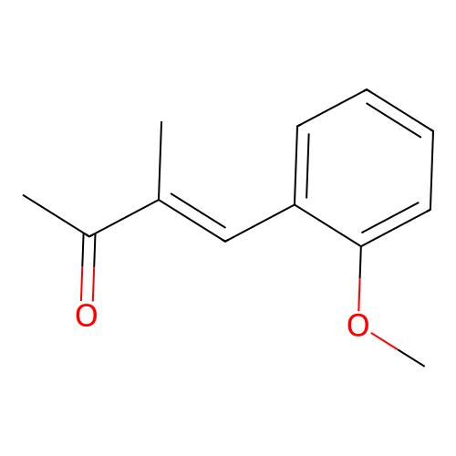 (E)-4-(2-methoxyphenyl)-3-methylbut-3-en-2-one structure