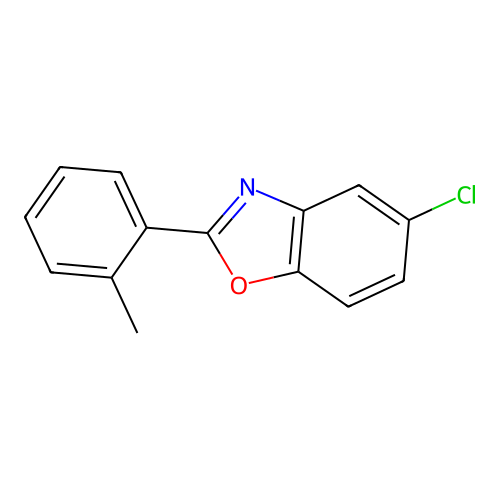 5-Chloro-2-(2-methylphenyl)-1,3-benzoxazole structure