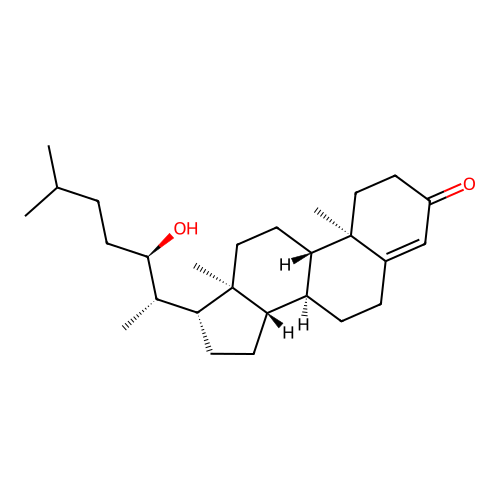 22-Hydroxycholest-4-en-3-one structure