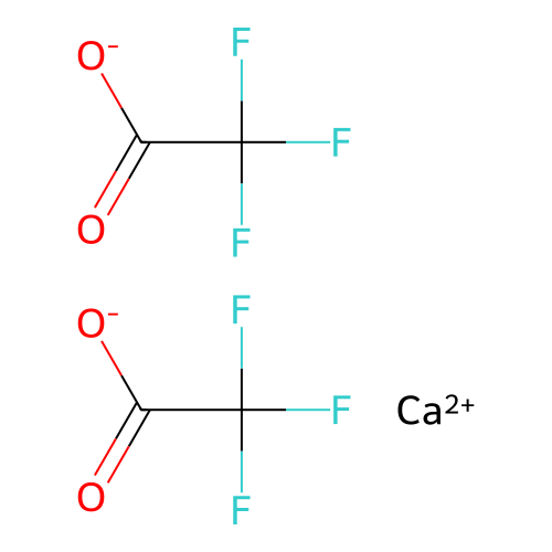 Calcium trifluoroacetate structure
