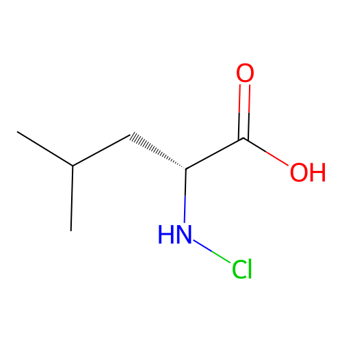 N-chloro-D-leucine structure