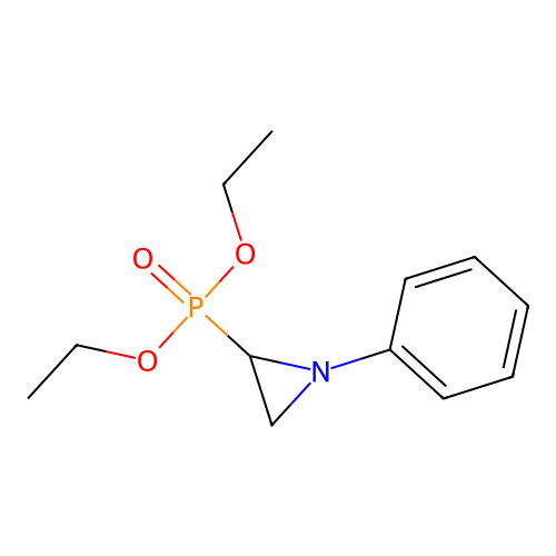 2-Diethoxyphosphoryl-1-phenylaziridine structure