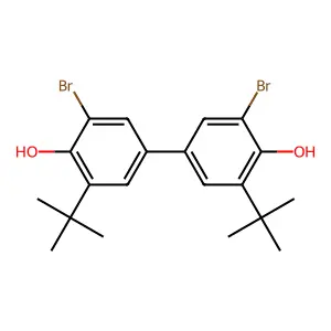 2-Bromo-4-(3-bromo-5-tert-butyl-4-hydroxyphenyl)-6-tert-butylphenol structure