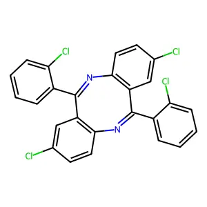 2,8-Dichloro-6,12-bis(2-chlorophenyl)benzo[c][1,5]benzodiazocine structure