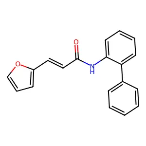 (E)-3-(furan-2-yl)-N-(2-phenylphenyl)prop-2-enamide structure