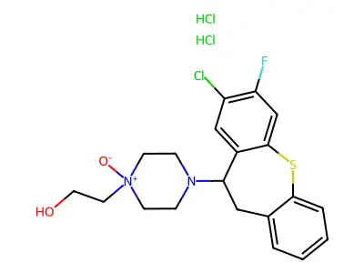 C20H22ClFN2O2S.2ClH.1/2H2O structure