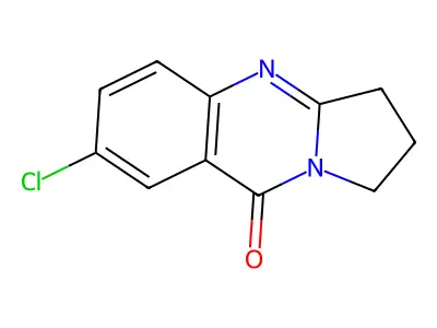 7-chloro-1H,2H,3H,9H-pyrrolo[2,1-b]quinazolin-9-one structure