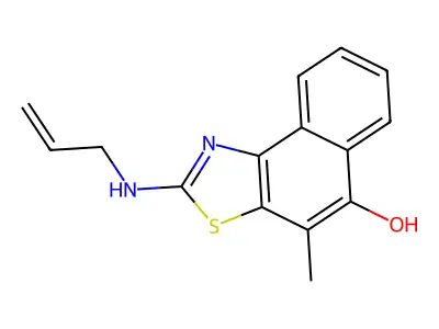 2-(Allylamino)-4-methylnaphtho(1,2-d)(1,3)thiazol-5-ol structure