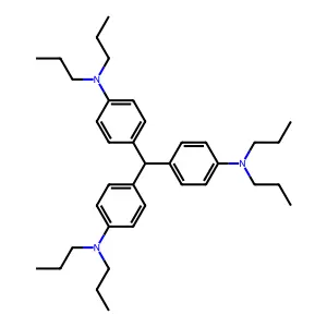 4,4',4''-methylidynetris[N,N-dipropylaniline] structure