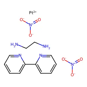 C12H16N4Pt.2NO3 structure