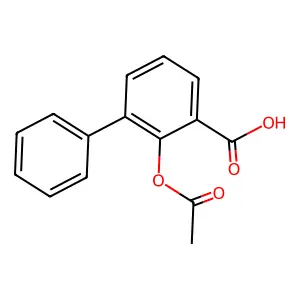 2-(乙酰氧基)联苯-3-甲酸 structure
