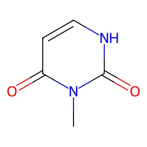 3-Methyluracil structure