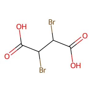 (2S,3R)-2,3-dibromobutanedioate structure