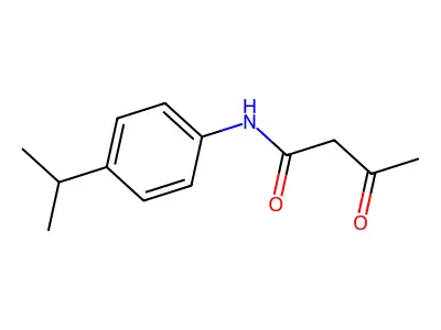 N-(4-isopropylphenyl)-3-oxobutanamide structure