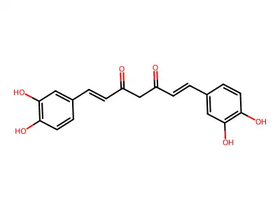 1,7-Bis(3,4-dihydroxyphenyl)-1,6-heptadiene-3,5-dione structure