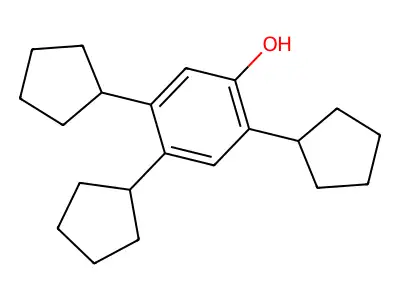2,4,5-Tricyclopentylphenol structure