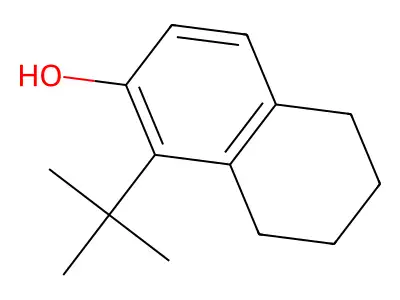 1-(1,1-Dimethylethyl)-5,6,7,8-tetrahydro-2-naphthol structure