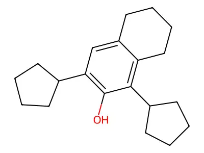 1,3-Dicyclopentyl-5,6,7,8-tetrahydro-2-naphthol structure
