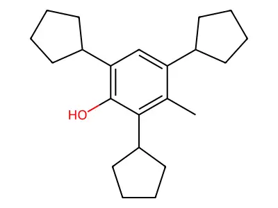 2,4,6-Tricyclopentyl-3-methylphenol structure