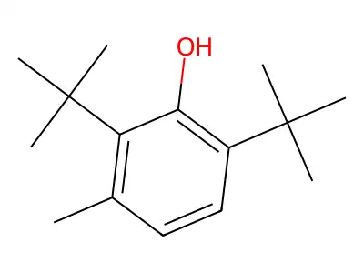 Phenol, 2,6-bis(1,1-dimethylethyl)methyl- structure