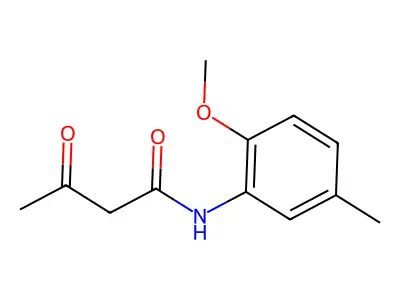 N-(2-methoxy-5-methylphenyl)-3-oxobutanamide structure