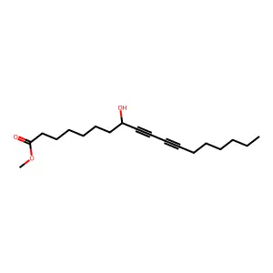 Methyl 8-hydroxy-9,11-octadecadiynoate structure
