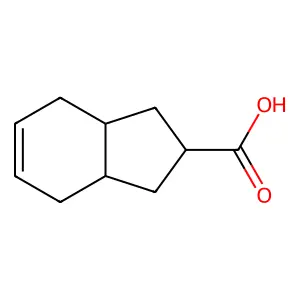 (3aR,7aR)-2,3,3a,4,7,7a-hexahydro-1H-indene-2-carboxylic acid structure