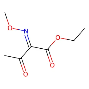 Ethyl (2Z)-2-methoxyimino-3-oxo-butanoate structure