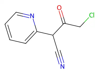 4-Chloro-3-oxo-2-pyridin-2-ylbutanenitrile structure