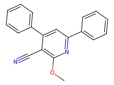 2-Methoxy-4,6-diphenylpyridine-3-carbonitrile structure