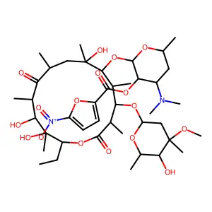 Erythromycin, 2'-(5-nitro-2-furancarboxylate) structure