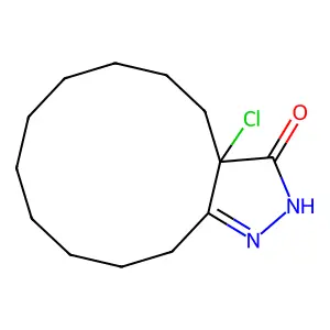 3a-chloro-4,5,6,7,8,9,10,11,12,13-decahydro-2H-cyclododeca[c]pyrazol-3-one structure